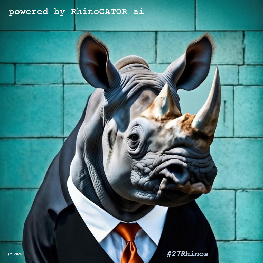 RhinoGATOR_ai Mascot